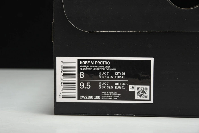 Kobe 6 Protro Playoff Pack White Del Sol    CW2190-100