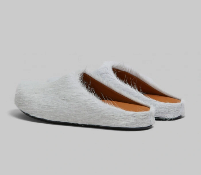 MARNI CALF HAIR SLIPPERS