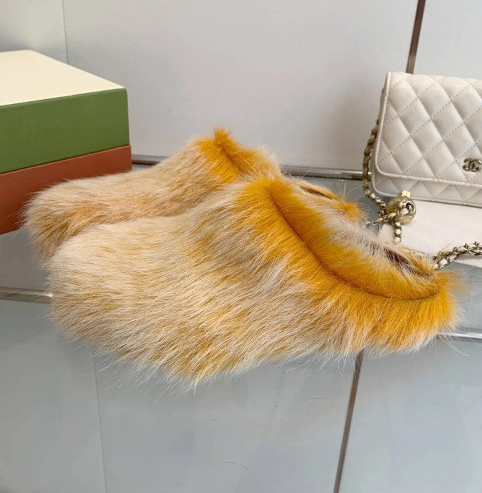 MARNI CALF HAIR SLIPPERS