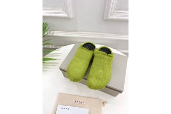 MARNI CALF HAIR SLIPPERS