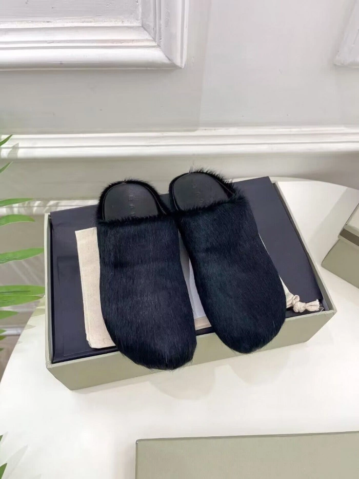 MARNI CALF HAIR SLIPPERS