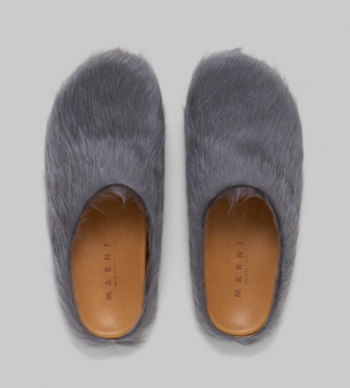 MARNI CALF HAIR SLIPPERS