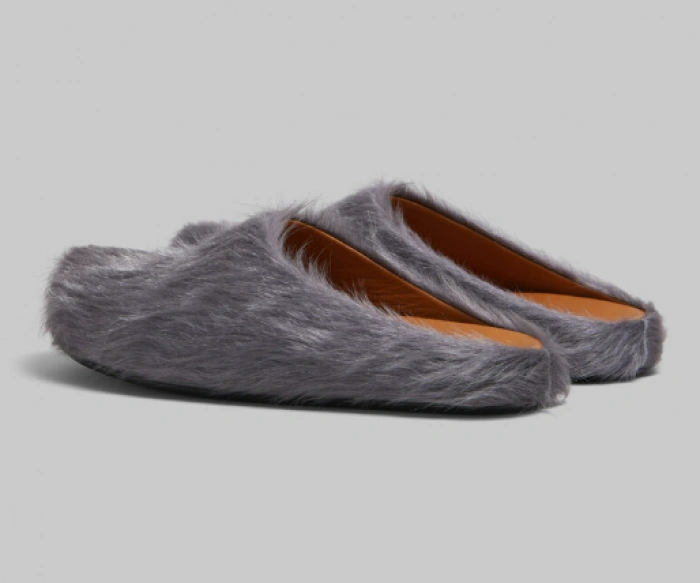MARNI CALF HAIR SLIPPERS