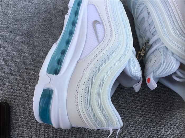 MSCHF x INRI x Nike Air Max 97 'Jesus Shoes' Custom White Blue 921826-101JSUS.