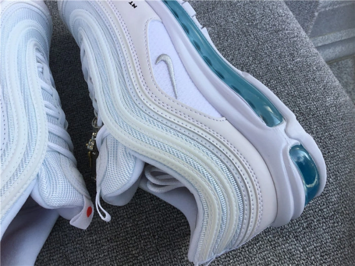 MSCHF x INRI x Nike Air Max 97 'Jesus Shoes' Custom White Blue 921826-101JSUS.