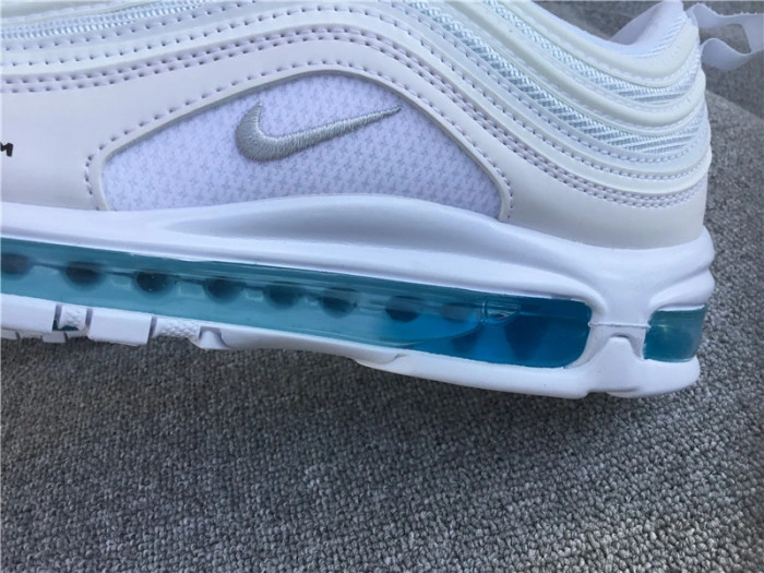 MSCHF x INRI x Nike Air Max 97 'Jesus Shoes' Custom White Blue 921826-101JSUS.