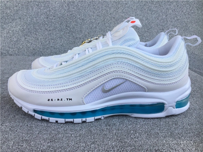 MSCHF x INRI x Nike Air Max 97 'Jesus Shoes' Custom White Blue 921826-101JSUS.