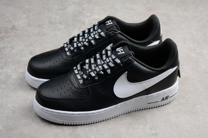 NIKE AIR FORCE 1 '07 LV8 823511-007 NBA PACK BLACK WHITE 823511-007