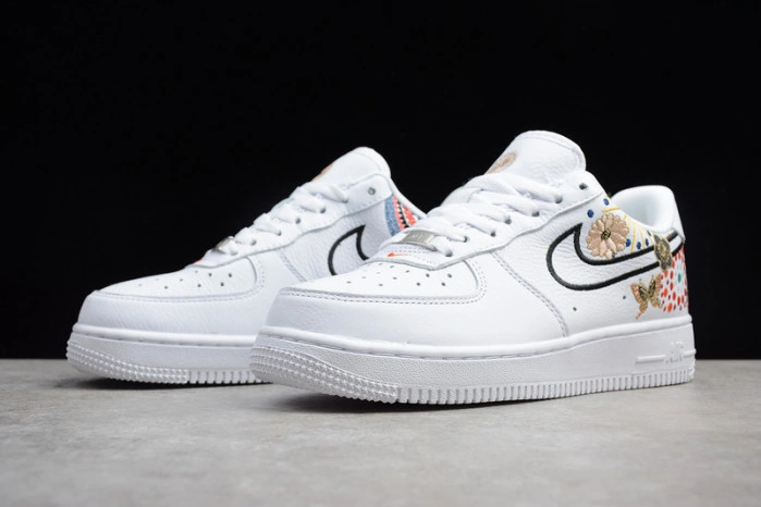 NIKE AIR FORCE 1 07 LNY QS LUNAR NEW YEAR WHITE FLOWERS WOMENS AJ8298-100
