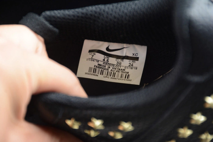 NIKE AIR FORCE 1 LOW STARS BLACK AR0639-001