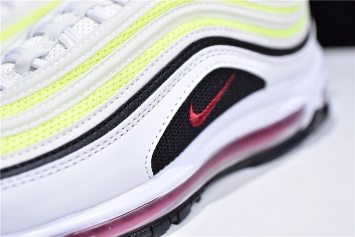 NIKE AIR MAX 97 GS Kie Ney AMAX 97 GS WHITE RUSH PINK BLACK VOLT CJ9978-100