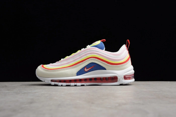 NIKE AIR MAX 97 SE “CORDUROY” SAIL VOLT GLOW ARCTIC PINK WOMENS AQ4137-101