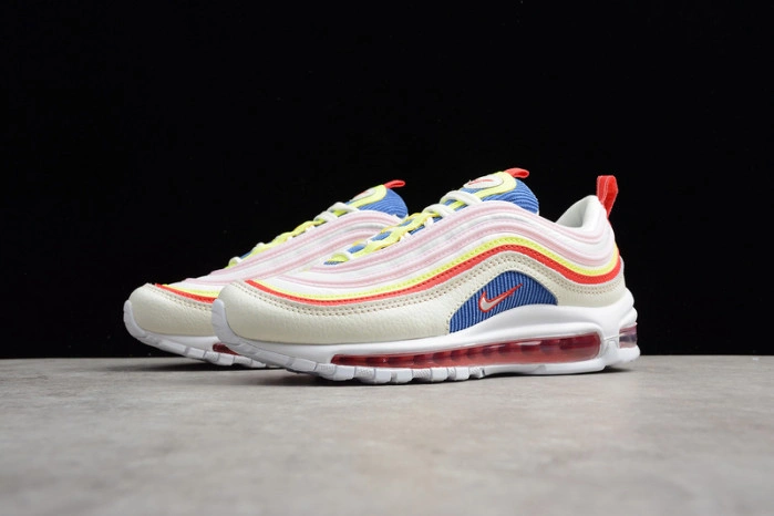 NIKE AIR MAX 97 SE “CORDUROY” SAIL VOLT GLOW ARCTIC PINK WOMENS AQ4137-101