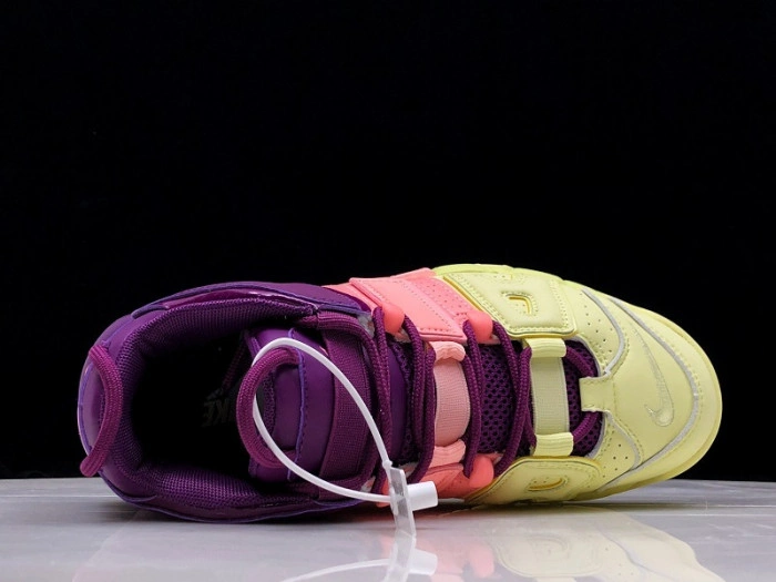 NIKE WMNS AIR MORE UPTEMPO CITRON PINK BRIGHT PURPLE-NIGHT GRAPE STYLE AV8237-800