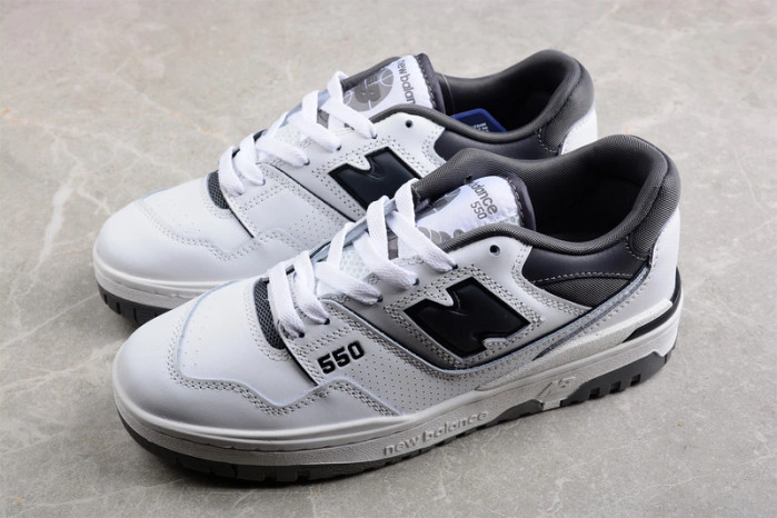 New Balance 550 White Grey Dark Grey BB550WTG
