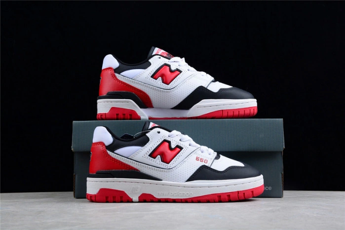 New Balance 550 White Red Black BB550HR1