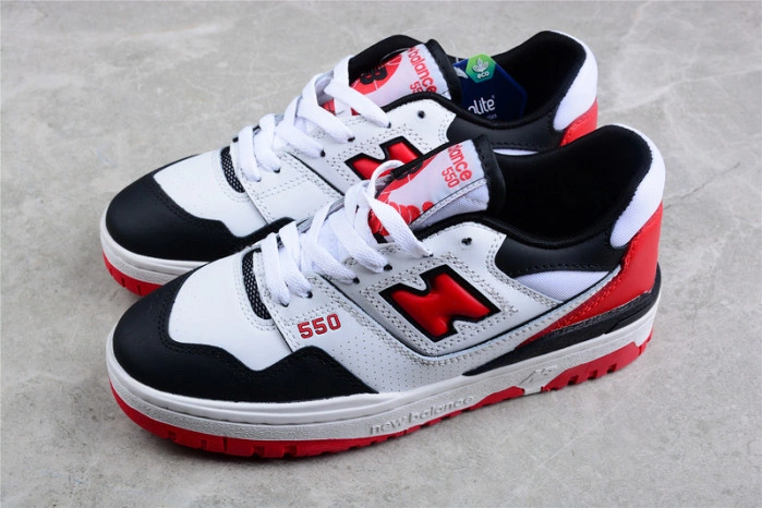 New Balance 550 White Red Black BB550HR1