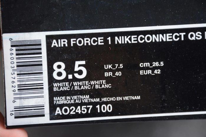 Nike AIR Force 1 Connect QS NYC All-White AO2457-100
