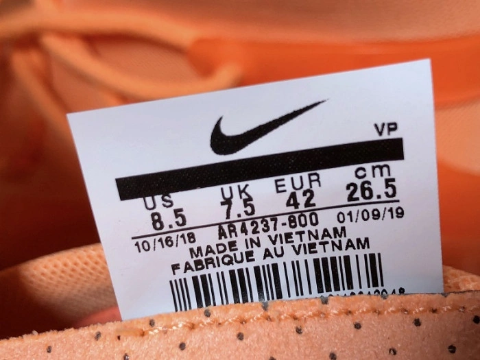 Nike Air Fear Of God 1 Orange Pulse  AR4237-800