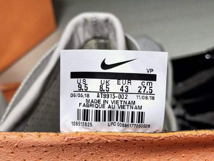 Nike Air Fear of God 1  SA Light Bone Black  AT9915-002