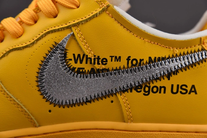 Nike Air Force 1 Low Off-White ICA University Gold  DD1876-700
