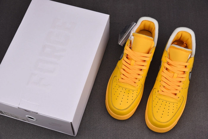 Nike Air Force 1 Low Off-White ICA University Gold  DD1876-700