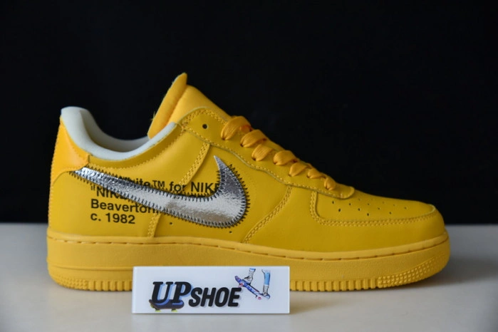 Nike Air Force 1 Low Off-White ICA University Gold  DD1876-700