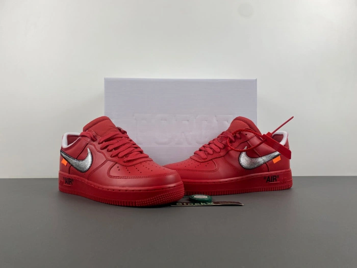 Nike Air Force 1 Low Off-White Red    AO4297-600