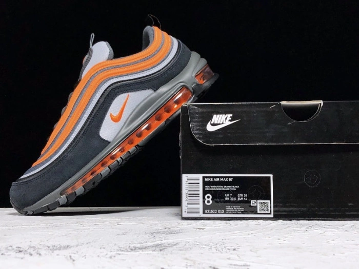 Nike Air Max 97 Wolf Grey Total Orange-Black 921522-013
