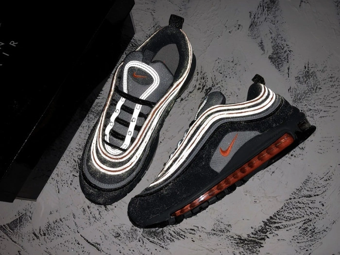 Nike Air Max 97 Wolf Grey Total Orange-Black 921522-013