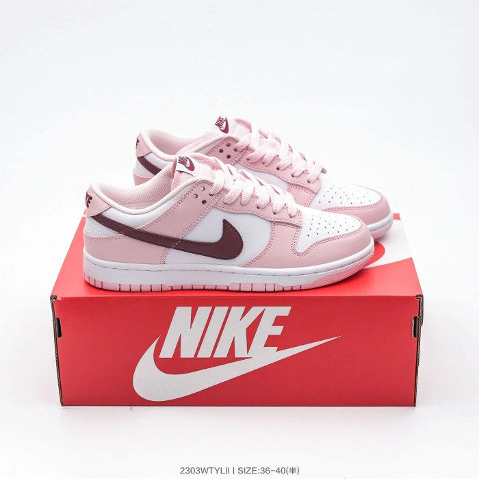 Nike Dunk Low Pink Foam Red White (GS)   CW1590-601