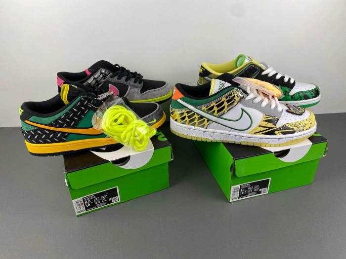 Nike Dunk Low What the Duck Home University of Oregon PE  HV1454-001