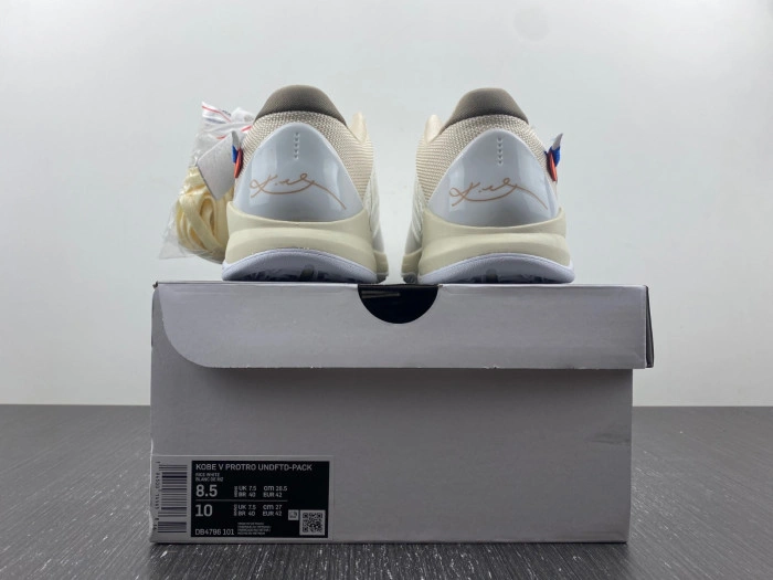Nike Kobe 5 Protro Undefeated Rice White  DB4796-101