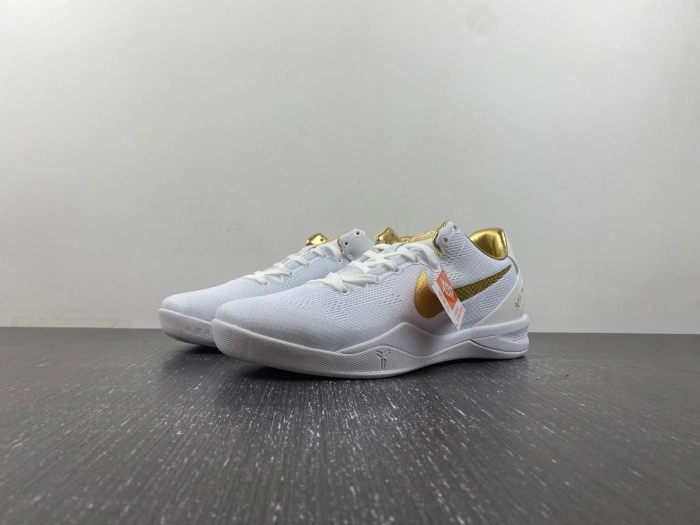 Nike Kobe 8 Protro White Golden  FV6325-100