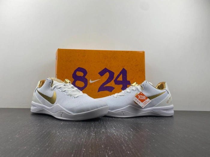 Nike Kobe 8 Protro White Golden  FV6325-100
