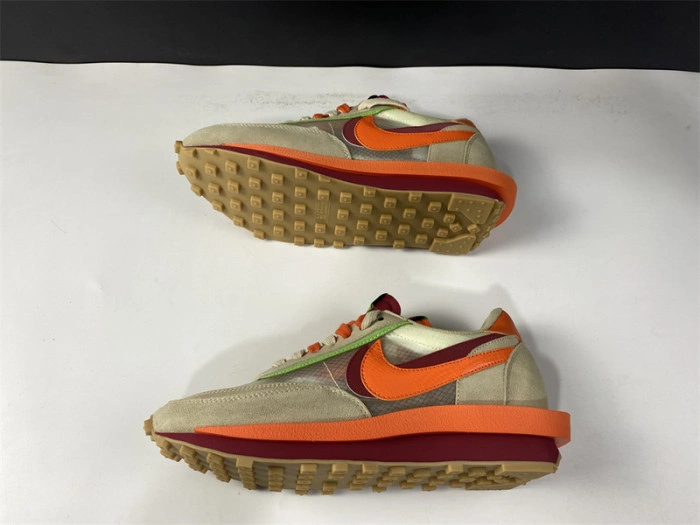 Nike LD Waffle sacai CLOT Kiss of Death Net Orange Blaze  DH1347-100