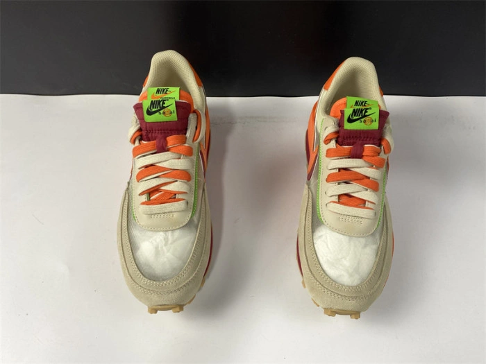 Nike LD Waffle sacai CLOT Kiss of Death Net Orange Blaze  DH1347-100