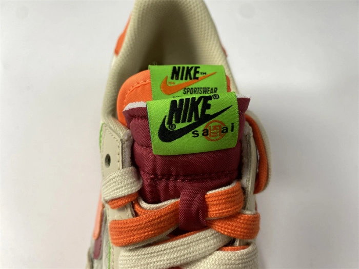 Nike LD Waffle sacai CLOT Kiss of Death Net Orange Blaze  DH1347-100