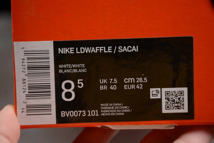 Nike LD Waffle sacai White Nylon   BV0073-101