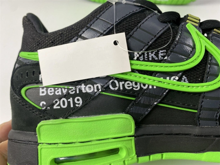 O-W NIKE AIR RUBBER DUNK “”GREEN STRIKE“ CU6015-001