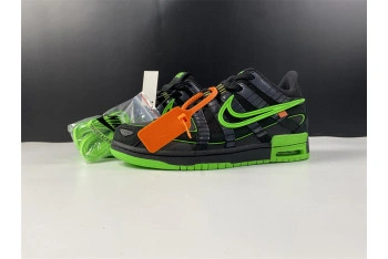 O-W NIKE AIR RUBBER DUNK “”GREEN STRIKE“ CU6015-001