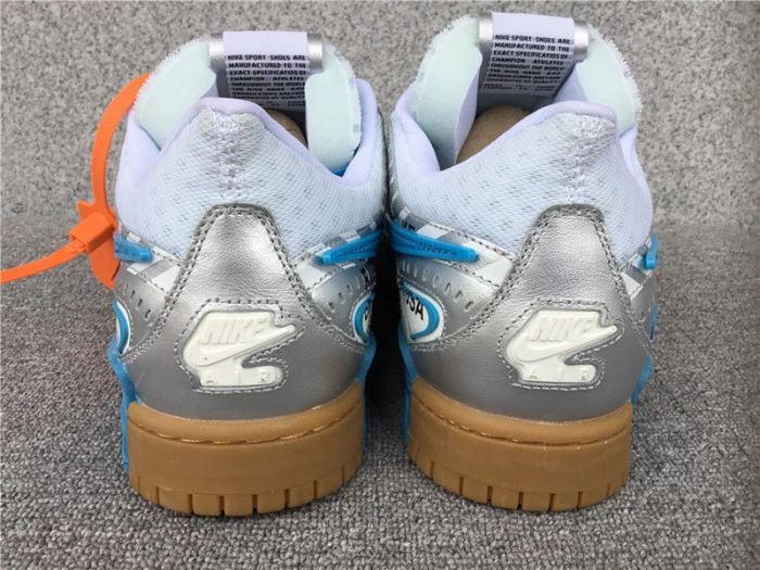 O-W NIKE AIR RUBBER DUNK “”UNIVERSITY BLUE“ CU6015-100