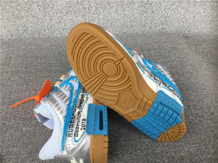 O-W NIKE AIR RUBBER DUNK “”UNIVERSITY BLUE“ CU6015-100