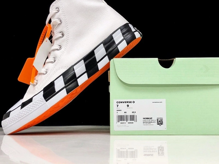 O-W X Converse 2.0 White Black 163892C