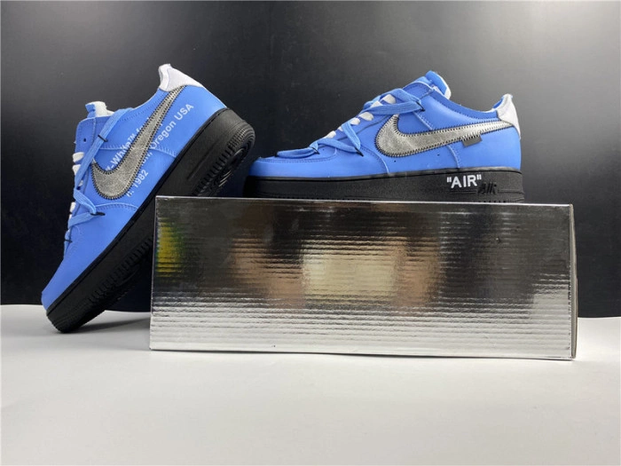 O-W x AIR FORCE 1 LOW UNIVERSITY BLUE CK0866-401