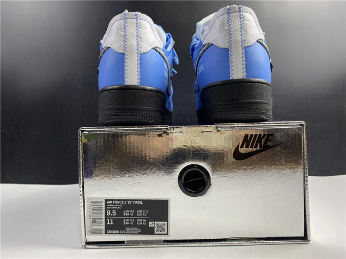 O-W x AIR FORCE 1 LOW UNIVERSITY BLUE CK0866-401