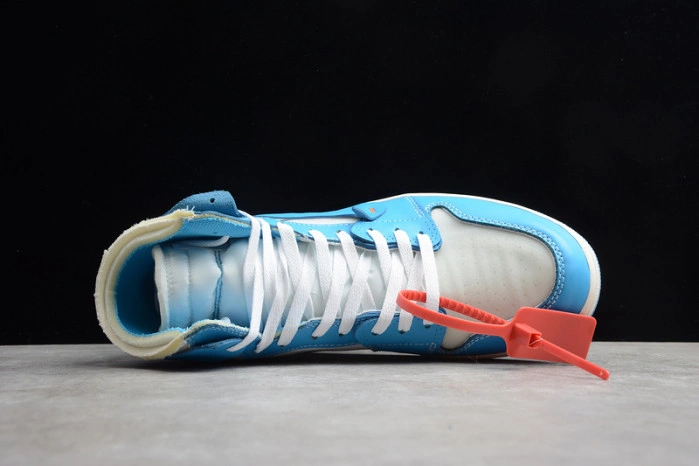 O-W x Air Jordan 1 UNC Release Date AQ0818-148