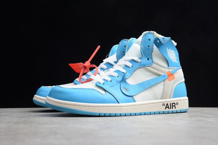 O-W x Air Jordan 1 UNC Release Date AQ0818-148