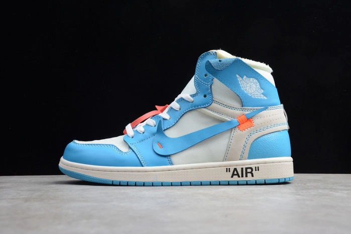 O-W x Air Jordan 1 UNC Release Date AQ0818-148