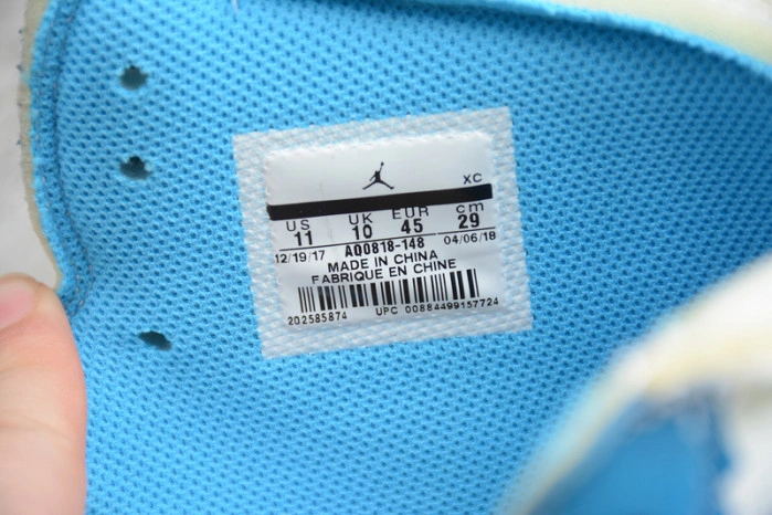 O-W x Air Jordan 1 UNC Release Date AQ0818-148
